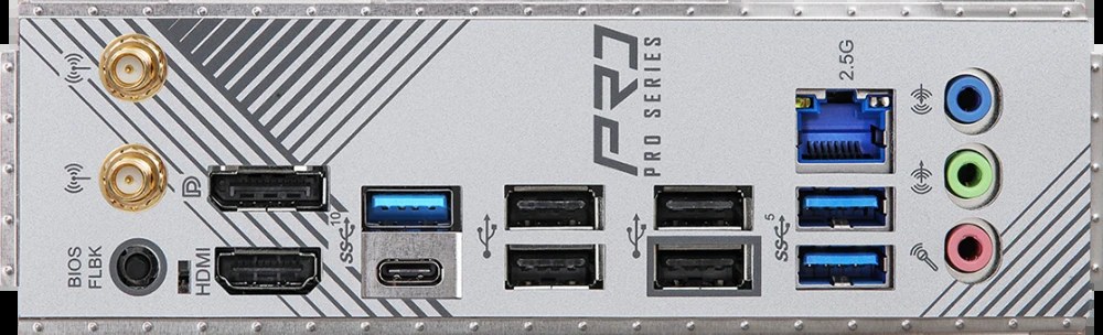 Материнская плата ASRock B650 Pro RS WiFi, AM5, AMD B650, 4xDDR5, 4xSATA, 3xM.2, 1xPCIe 4.0 x16, 1xPCIe 3.0 x16, 1xPCIe 3.0 x1, 1xHDMI, 1xDP, 1x2.5Gb LAN, Wi-Fi 6E, Bluetooth 5.2, 1xUSB-C 10Gbps, 2xUSB-A 5Gbps, 6xUSB-A 2.0, 3x3.5 мм, 7.1, ATX