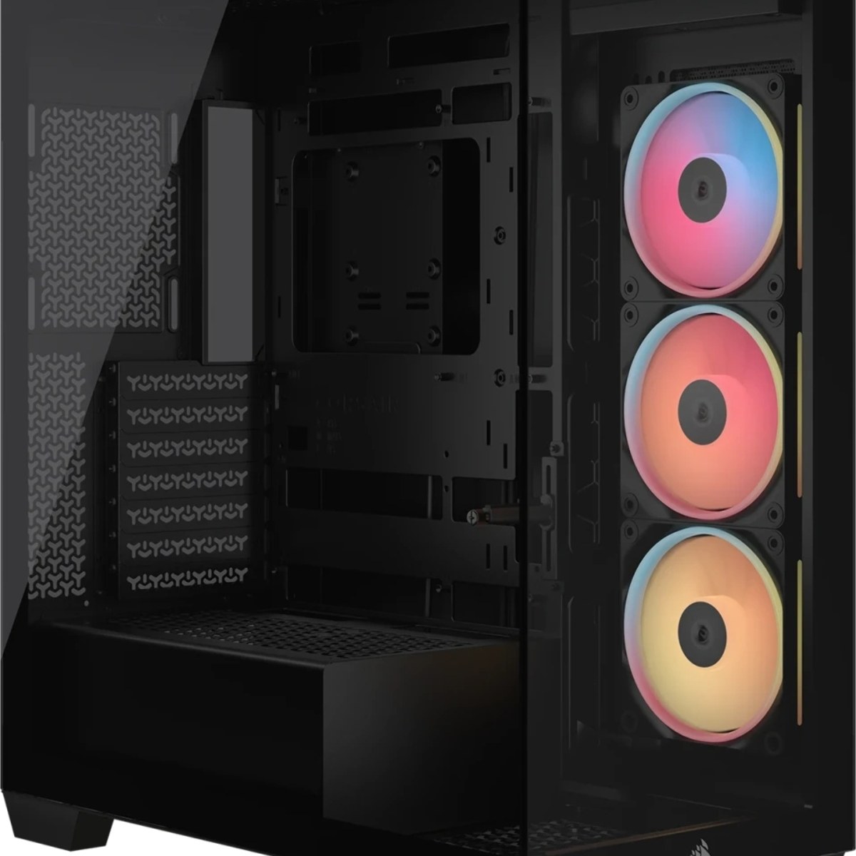 Корпус Corsair iCUE Link 3500X LX-R RGB Black, Midi-Tower, чёрный, 3 x 120 мм