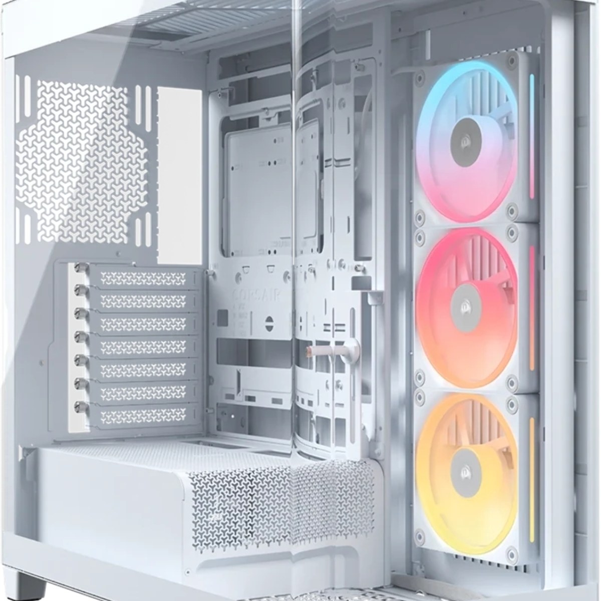 Корпус Corsair iCUE Link 4500X LX-R RGB White, Midi-Tower, белый, 3 x 120 мм