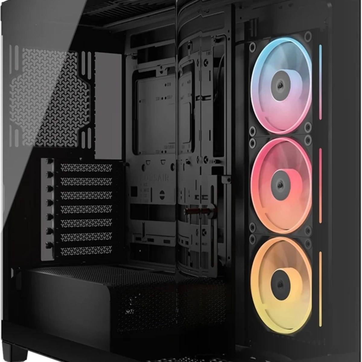 Корпус Corsair iCUE Link 4500X LX-R RGB Black, Midi-Tower, чёрный, 3 x 120 мм