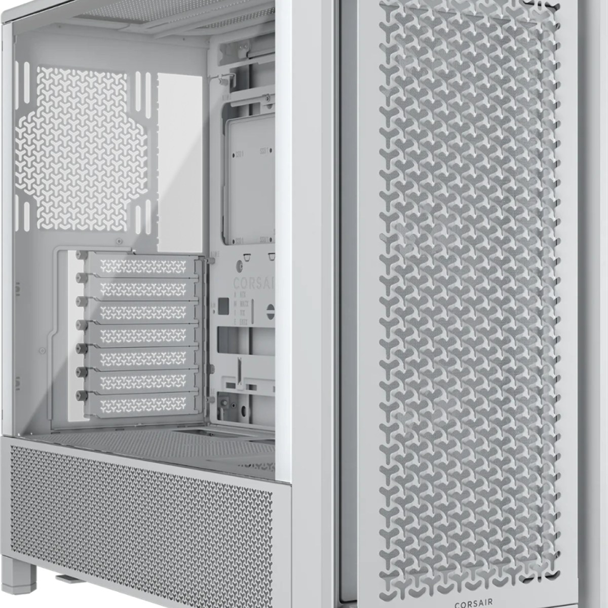 Корпус Corsair Frame 4000D RS White, Midi-Tower, белый, 3 x 120 мм