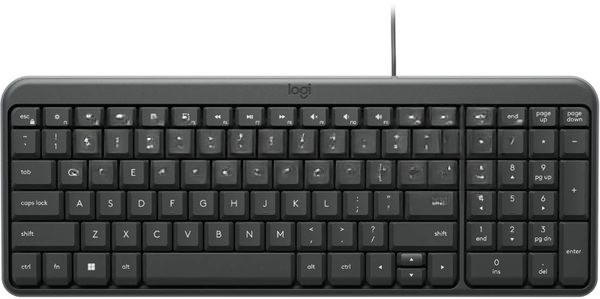 Клавиатура Logitech K106 проводная, USB Type-A, чёрный