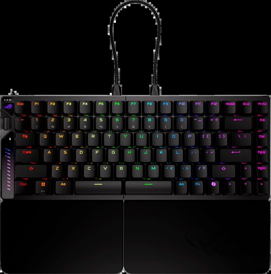 Клавиатура ASUS ROG Falcata Black гибридная, USB Type-A, Bluetooth, радиоканал, чёрный
