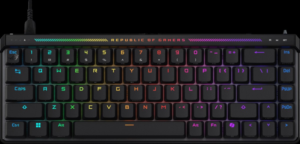Клавиатура ASUS ROG Falchion Ace HFX проводная, USB Type-C, чёрный