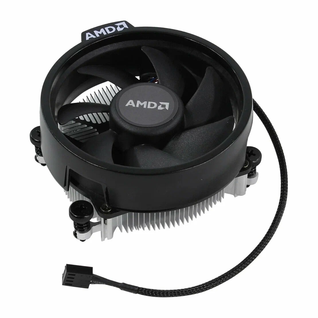 Кулер для процессора AMD Wraith Stealth OEM, 92 мм, алюминий, 2600 об/мин, 30 дБ, 4 pin PWM, 65 Вт, высота 55 мм