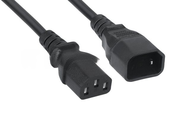 Кабель питания Cabeus PC-189-VDE-1.0-0.6M IEC 320 C13 - IEC 320 C14 (3x1.0), 0.6 м