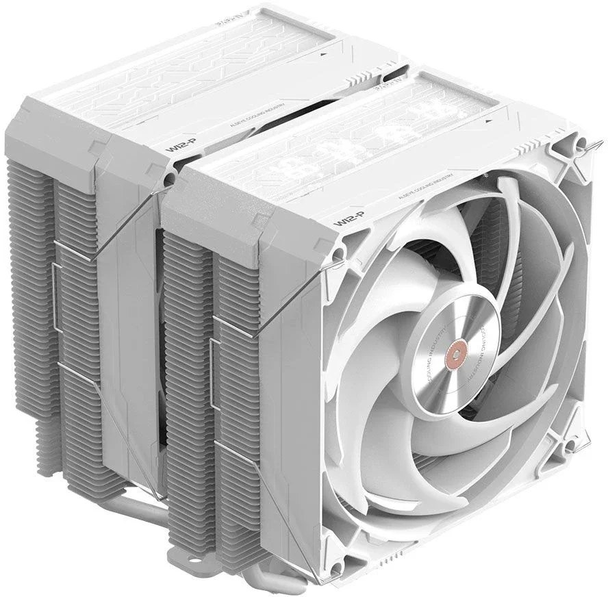 Кулер для процессора Alseye Q120DT Plus белый, 120 мм, медь, 3000 об/мин, 45 дБ, 4 pin PWM, 270 Вт, высота 160 мм
