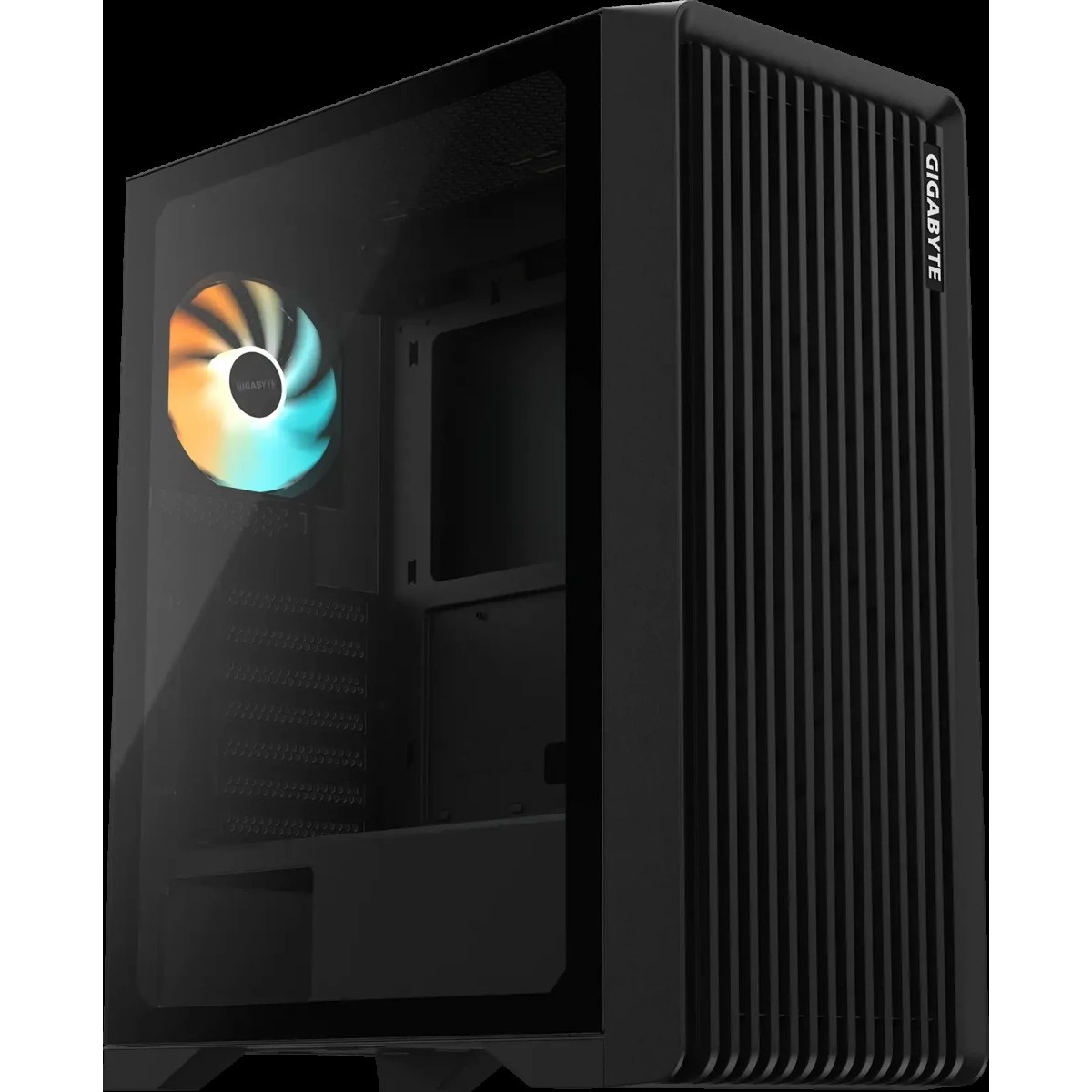 Корпус Gigabyte C103G Glass Black, Midi-Tower, чёрный, закалённое стекло, ARGB подсветка, 1 x 120 мм (в комплекте)