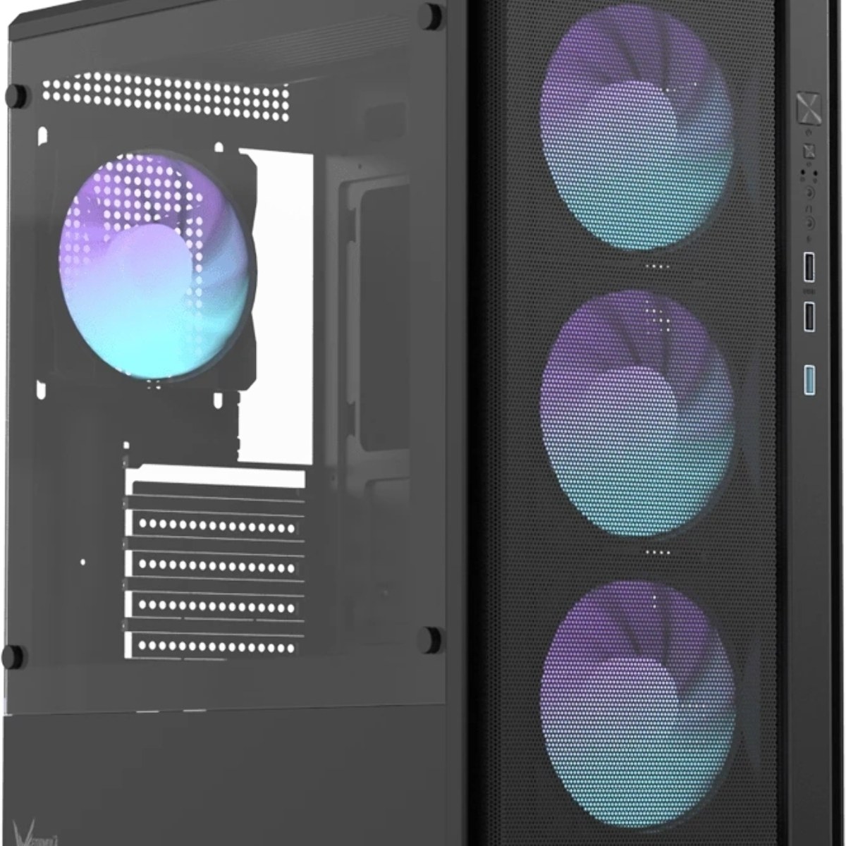 Корпус Formula Air Mesh G5 Black, Mini-Tower, чёрный, 3 x 120 мм