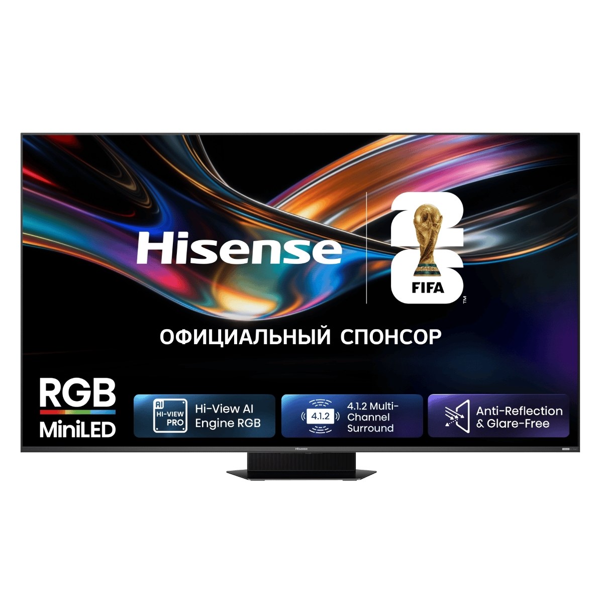 Телевизор Hisense 75" 75UR9S темно-серый RGB Mini LED 4K UHD 180Hz Smart TV 4GB/128GB