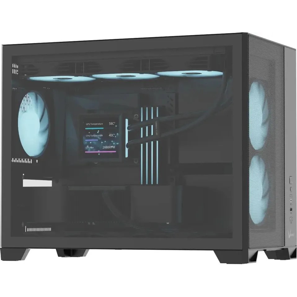 Корпус Formula Air Mesh G6 Plus AR Black, Mini-Tower, чёрный, 3 x 120 мм