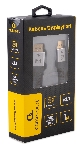Кабель DisplayPort Cablexpert CCP-DP16K-1M, 20M/20M, v2.1, 16K, медь, тройной экран, позол.контакты, нейлон.оплетка, метал.коннекторы, 1м, черный, коробка