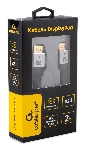Кабель DisplayPort Cablexpert CCP-DP16K-2M, 20M/20M, v2.1, 16K, медь, тройной экран, позол.контакты, нейлон.оплетка, метал.коннекторы, 2м, черный, коробка