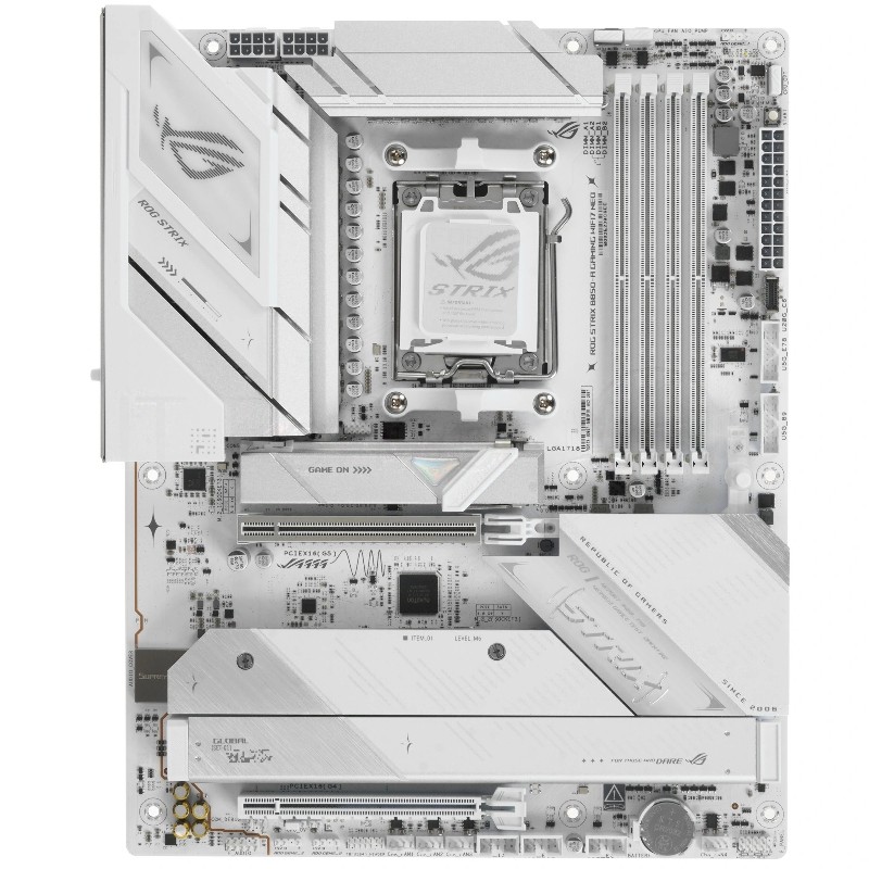 Материнская плата ASUS ROG STRIX B850-A GAMING WIFI7 NEO, AM5, AMD B850, 4xDDR5, 2xSATA, 4xM.2, 1xPCIe 5.0 x16, HDMI, 1x5Gb LAN, Wi-Fi 7, Bluetooth, 2x3.5 мм, 7.1, ATX