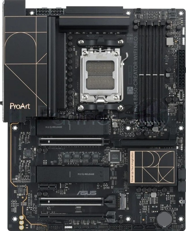 Материнская плата Asus PROART B850-CREATOR WIFI NEO, AM5, AMD B850, 4xDDR5, 4xSATA, 3xM.2, 2xPCIe x16, 1xPCIe x1, DisplayPort, HDMI, 2x5Gb LAN, USB Type-C, 5x3.5 мм, 7.1, ATX