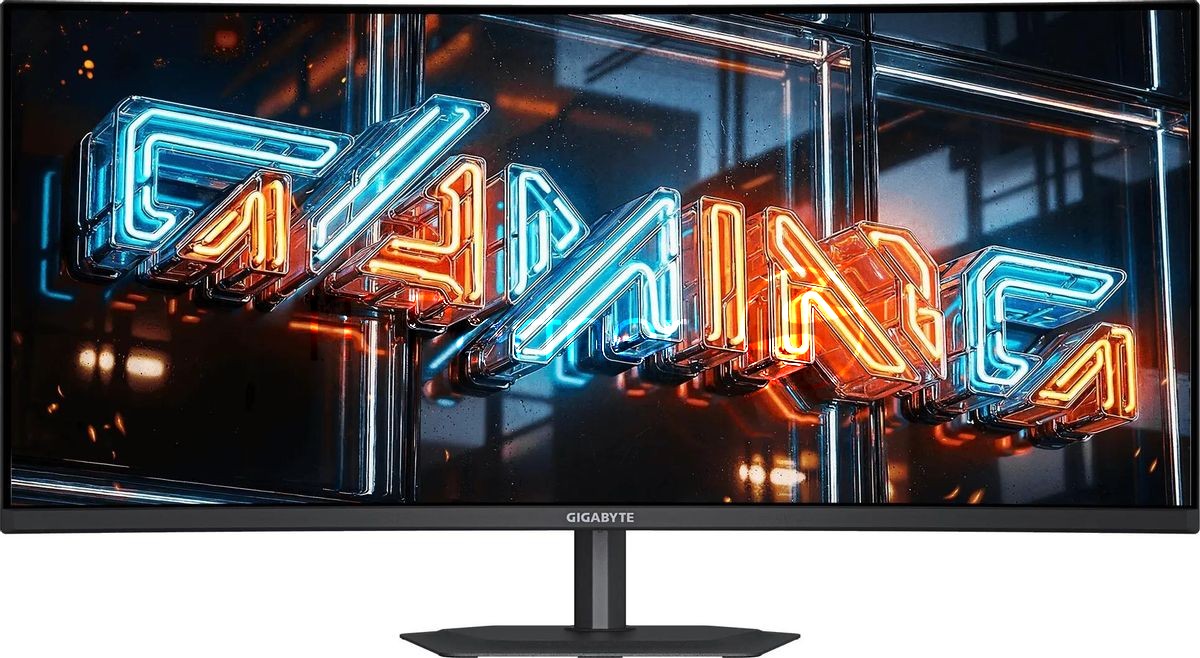 Монитор 34" Gigabyte MO34WQC36 OLED 3440x1440, 360 Гц, 0.03 мс, 21:9, 300 кд/м², 2xHDMI, DisplayPort, USB-C, HDR, FreeSync Premium Pro, G-Sync Compatible, Flicker Free, встроенные динамики, поворот на 90 градусов, регулировка по высоте, черный