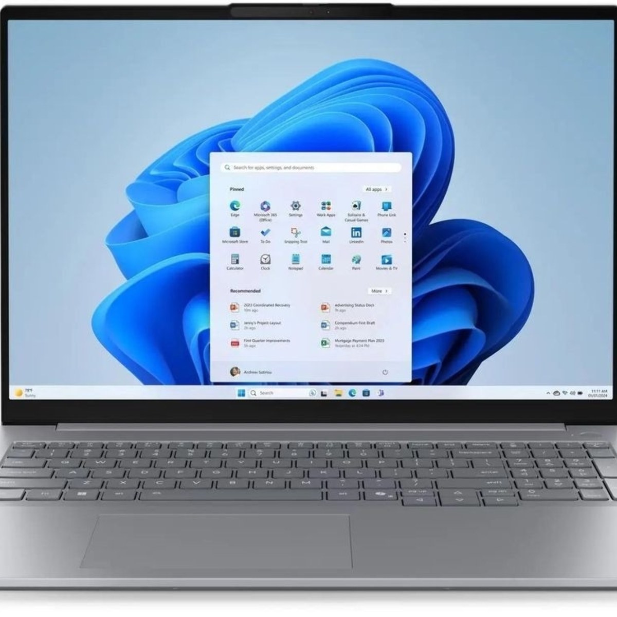Ноутбук Lenovo Thinkbook 16 G9 IRL/16"/IPS/Intel Core 5 210H/16Gb/512Gb SSD/Intel Graphics/Windows 11 Pro/серый/1.7kg