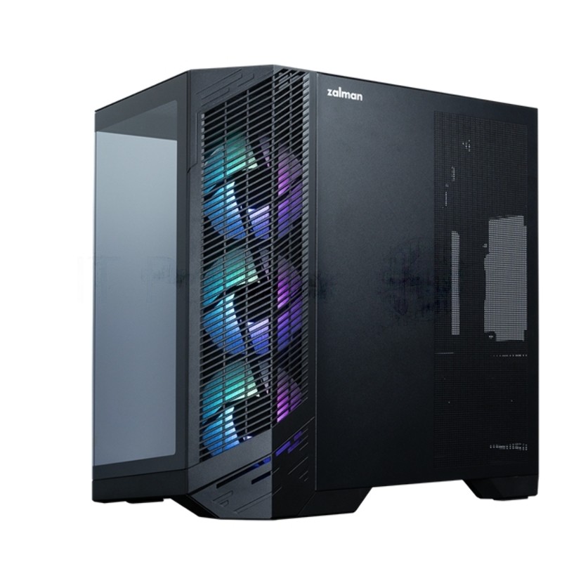 Корпус ZALMAN D50, ATX, BLACK, WINDOW, 2x3.5", 3x2.5", 1xUSB TYPE-C, 2xUSB3.0, FRONT 1xXF360, REAR 1xXF120