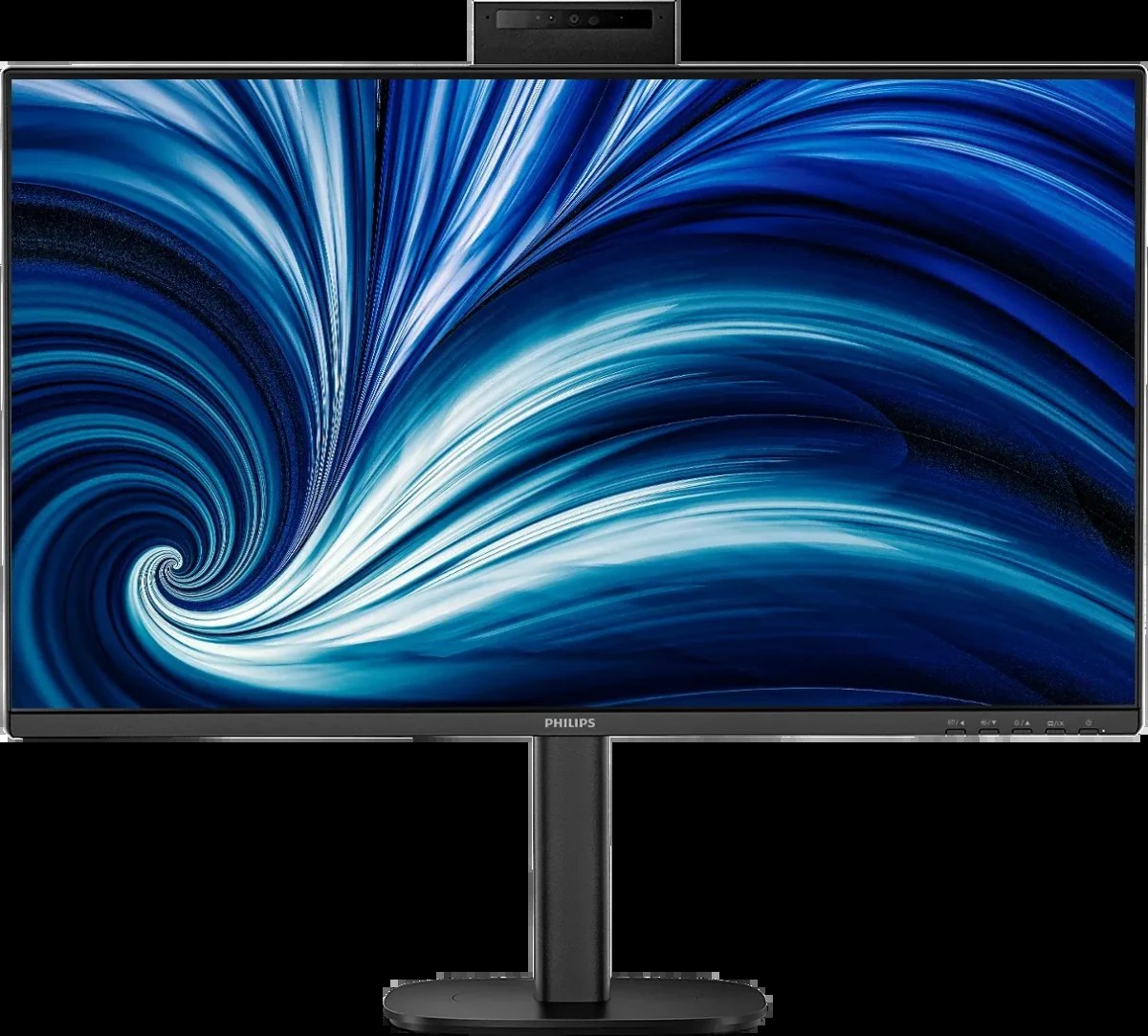 Монитор 27" Philips 27B2N3500J 2560x1440, WLED, 16:9, IPS, 350cd, 4ms, 1300:1, 50M:1, 178/178, 2*HDMI, DP, USB Hub: 4*USB3.2, Speakers, Camera 120Hz, Tilt, HAS, Swivel, Pivot, Internal, VESA, Black, 3y