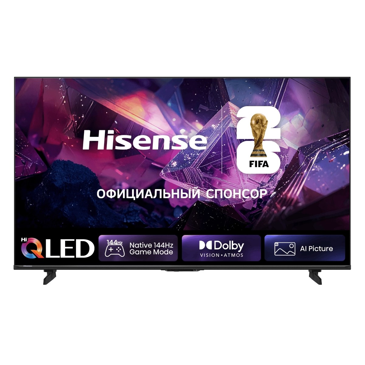 Телевизор Hisense 50" 50E7S PRO угольно-серый QLED 4K UHD 144Hz Smart TV VIDAA 3GB/8GB