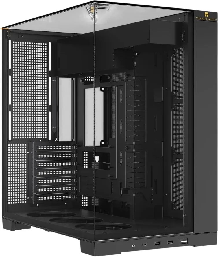 Корпус без блока питания Thermalright A70, Midi-Tower, TG, no fans, 2xUSB-A 3.0, 1xUSB Type-C, ATX, mATX, mITX Black