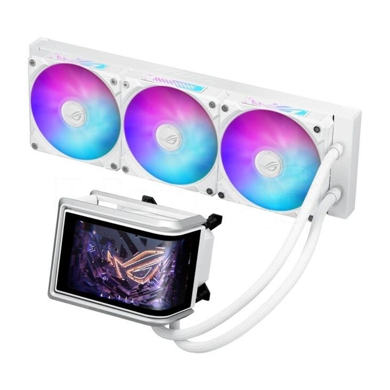 Жидкостная система охлаждения ASUS ROG RYUO IV 360 ARGB WHT белый, алюминий/медь, 2000 об/мин, 30.7 дБ, 4 pin
