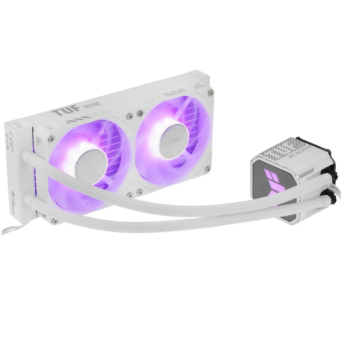 Жидкостная система охлаждения ASUS TUF GAMING LC III 240 ARGB WHT белый, алюминий/медь, 2600 об/мин, 37.4 дБ, 4 pin