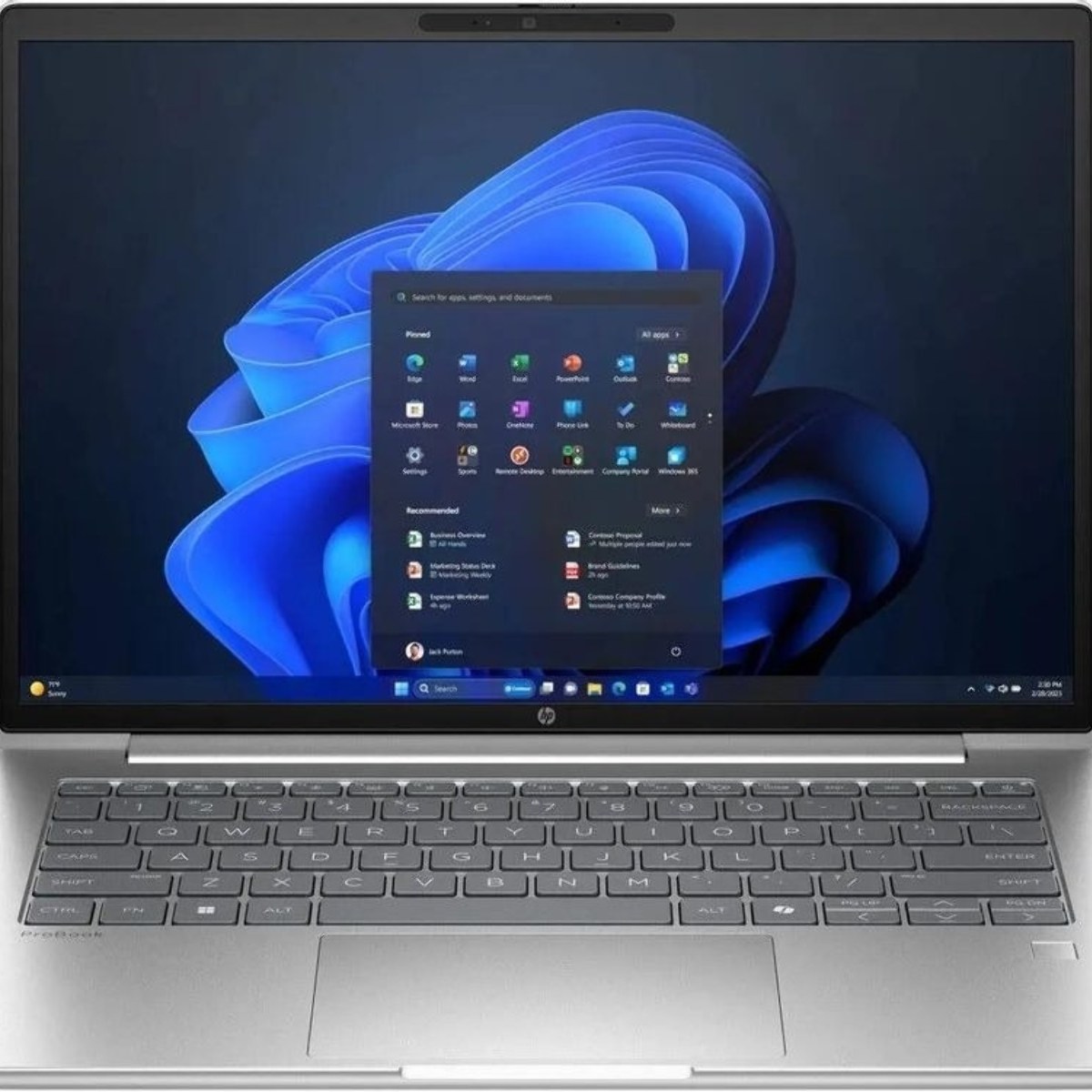 Ноутбук HP ProBook 4 G1a Wolf Pro/14"/IPS/AMD Ryzen 7 250/16Gb/512Gb SSD/AMD Radeon Graphics 780M/Windows 11 Pro/серебристый/1.4kg