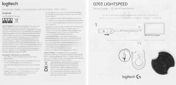 Мышь Logitech G703 LightSpeed черный оптическая 25600dpi беспров. USB 6but (910-005642)