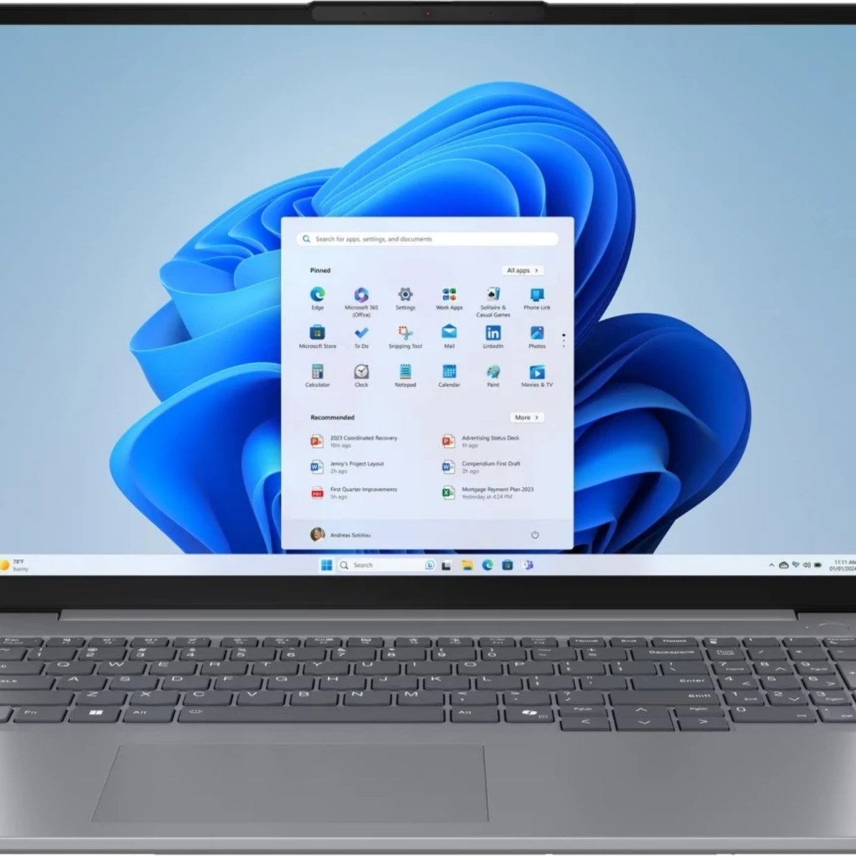 Ноутбук Lenovo ThinkBook 16 G7 ARP 16"WUXGA IPS, AMD R5-7535HS, 16Gb, 512Gb SSD, FHD Cam+IR, RJ45, USB-C, FngrP, Bklt, 3