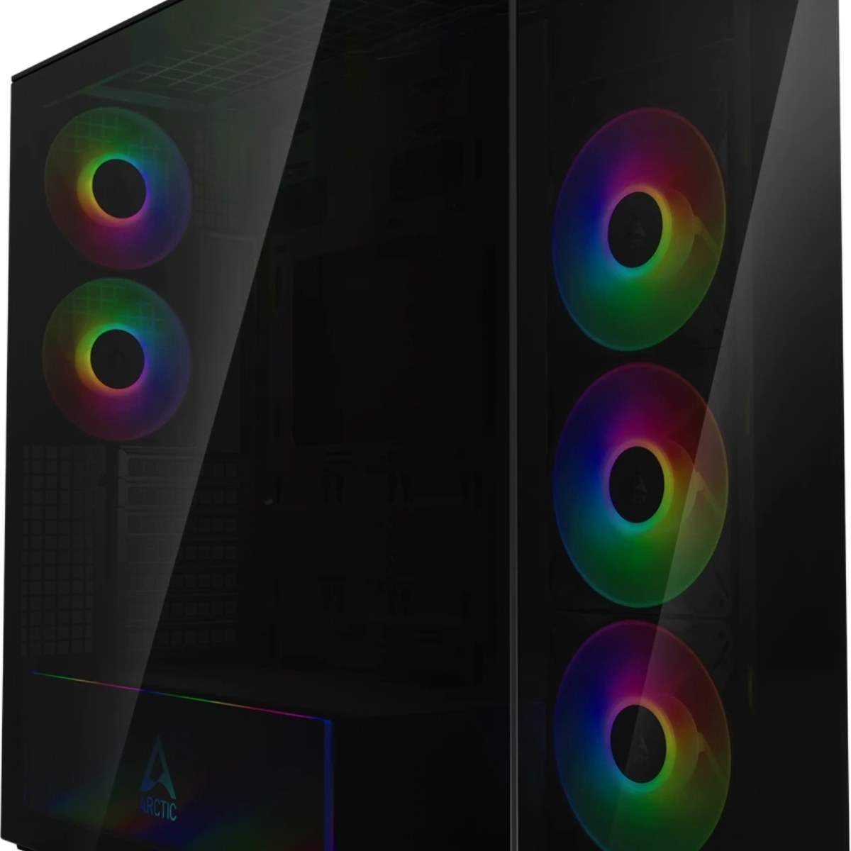 Корпус Arctic Xtender, Midi-Tower, чёрный, 3 x 140 мм, 2 x 120 мм