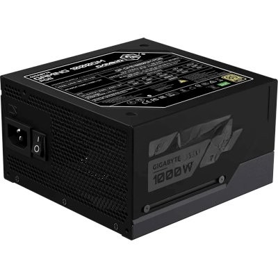 Блок питания GIGABYTE GP-GME1000GM PG5, 1000Вт, 80+ Gold, 135мм, модульный, черный