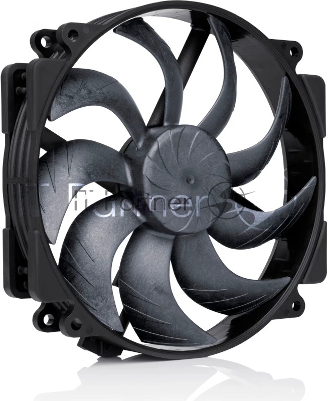 Вентилятор корпусной Noctua NF-A14x25r G2 PWM chromax.black, 140 мм, 1500 об/мин, 22.8 дБ, 4-pin PWM, без подсветки, черный