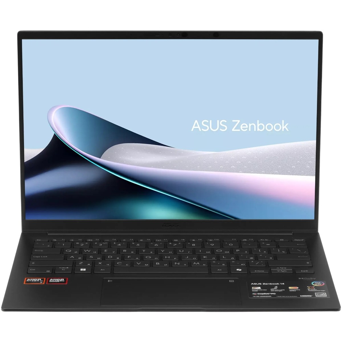 Ноутбук ASUS Zenbook 14 UM3406GA-QD149/14"/OLED/AMD Ryzen AI 7 445/32Gb/1Tb SSD/AMD Radeon Graphics/NoOS/черный/1.2kg