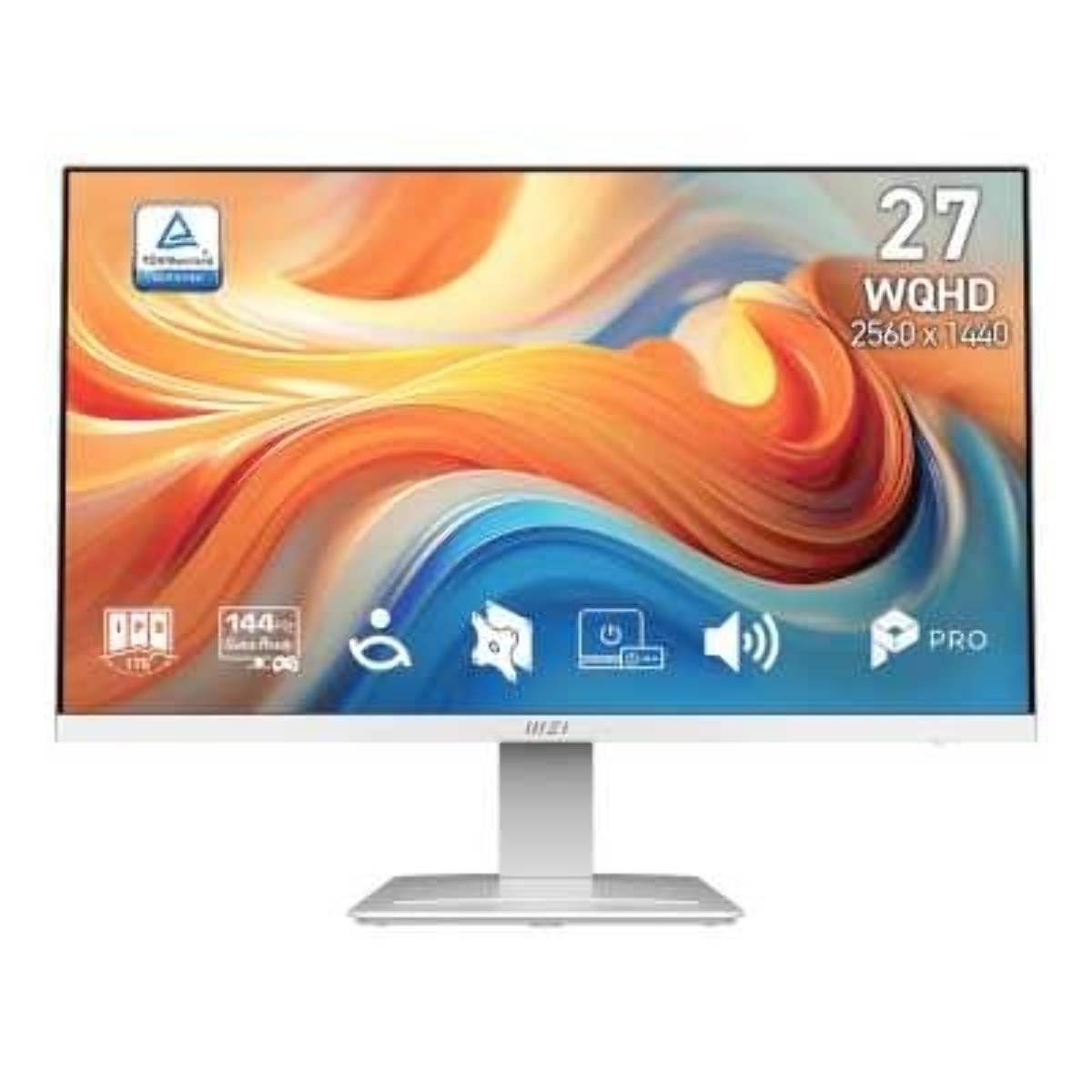 Монитор MSI 27" Pro MP273QW E14 белый IPS LED 4ms 16:9 HDMI M/M матовая 1500:1 300cd 178гр/178гр 2560x1440 144Hz DP Quad HD 2K (1440p) 3.95кг