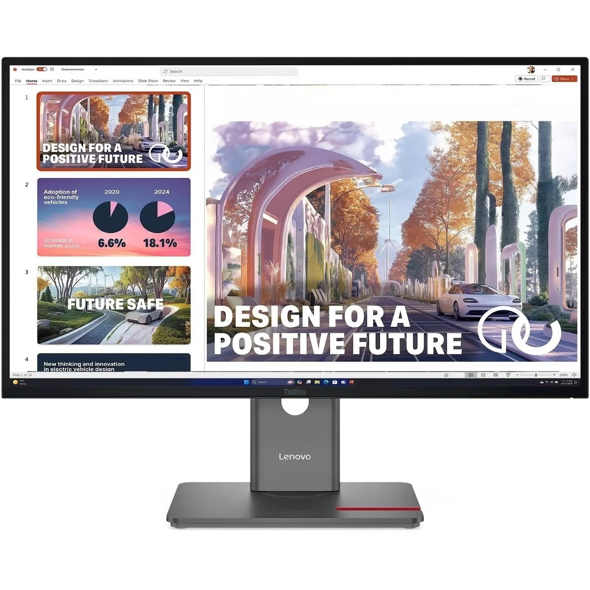 Монитор Lenovo 27" ThinkVision P27QD-40 черный IPS LED 4ms 16:9 HDMI матовая HAS Piv 1500:1 350cd 178гр/178гр 2560x1440 120Hz DP QHD USB 6.8кг