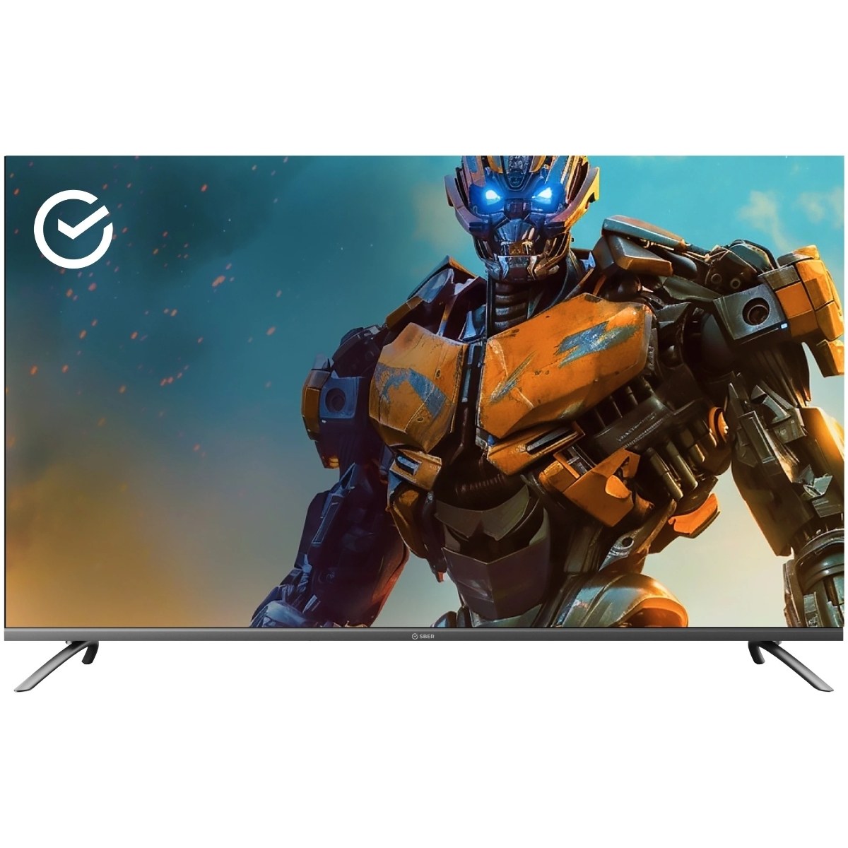 Телевизор Sber 55" SDX-55UQ6000DGA темно-серый QLED UHD 60Hz Smart TV Салют ТВ 2GB/32GB
