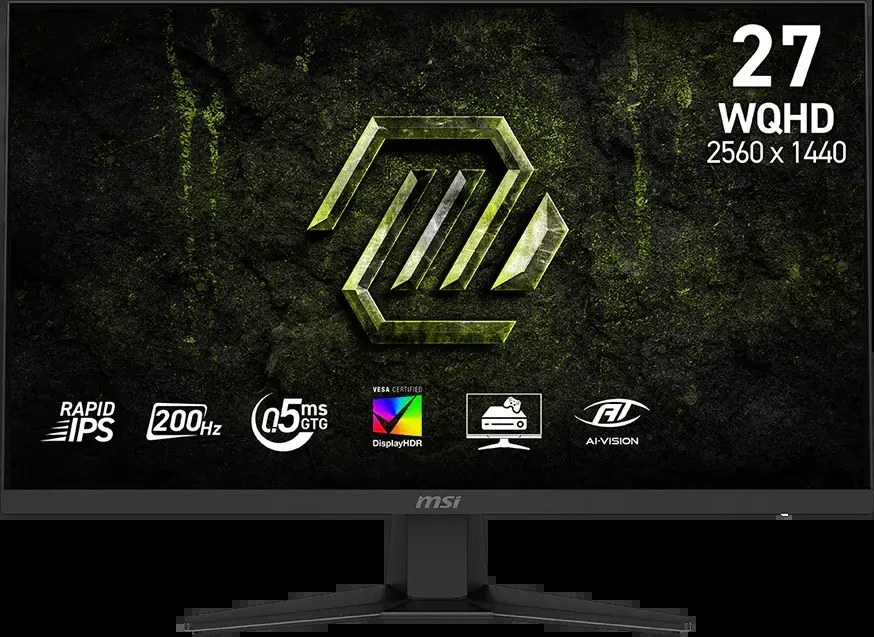 Монитор MSI 27" MAG 274QF E20, 16:9, IPS, QHD, 0,5ms, 300cd, 200Hz, HDMI, DP