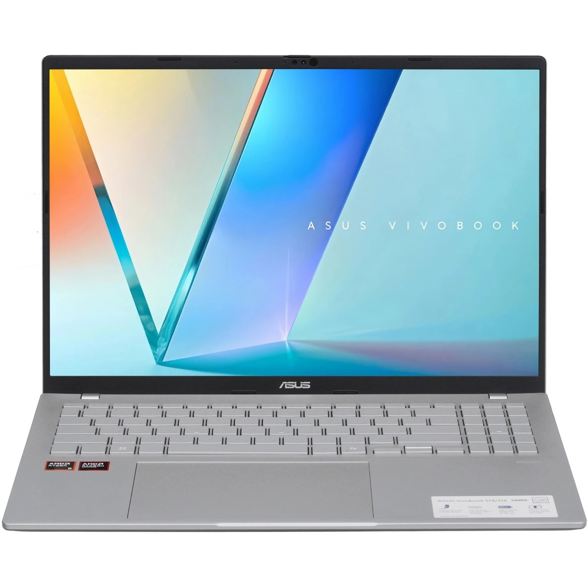 Ноутбук ASUS Vivobook S16 M3607HA/16"/IPS/AMD Ryzen 7 260/16GB/512GB SSD/AMD Radeon 780M/Windows 11 Pro/серебристый/1.7kg