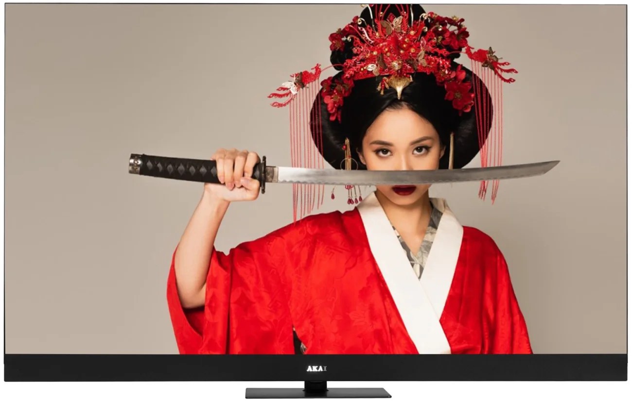 Телевизор AKAI 43" TA43BQ900 черный QLED UHD 60Hz Smart TV Салют ТВ 2GB/8GB