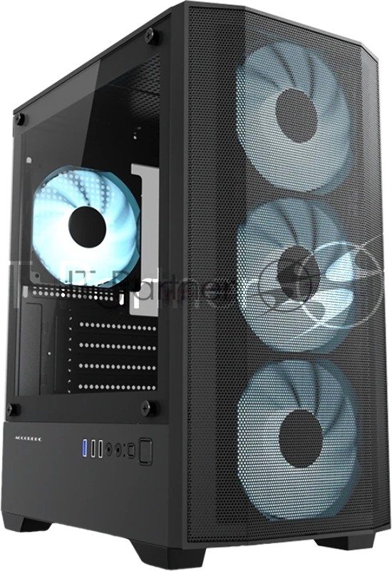 Корпус ACCORD ACC-195M, Mini-Tower, чёрный
