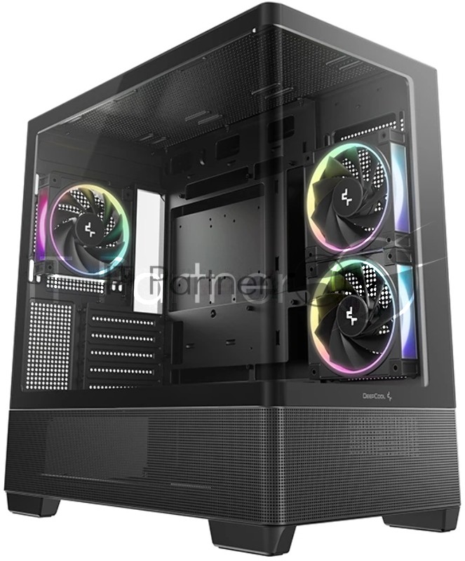Корпус DeepCool CG380U 3F, Mini-Tower, чёрный, 3 x 120 мм