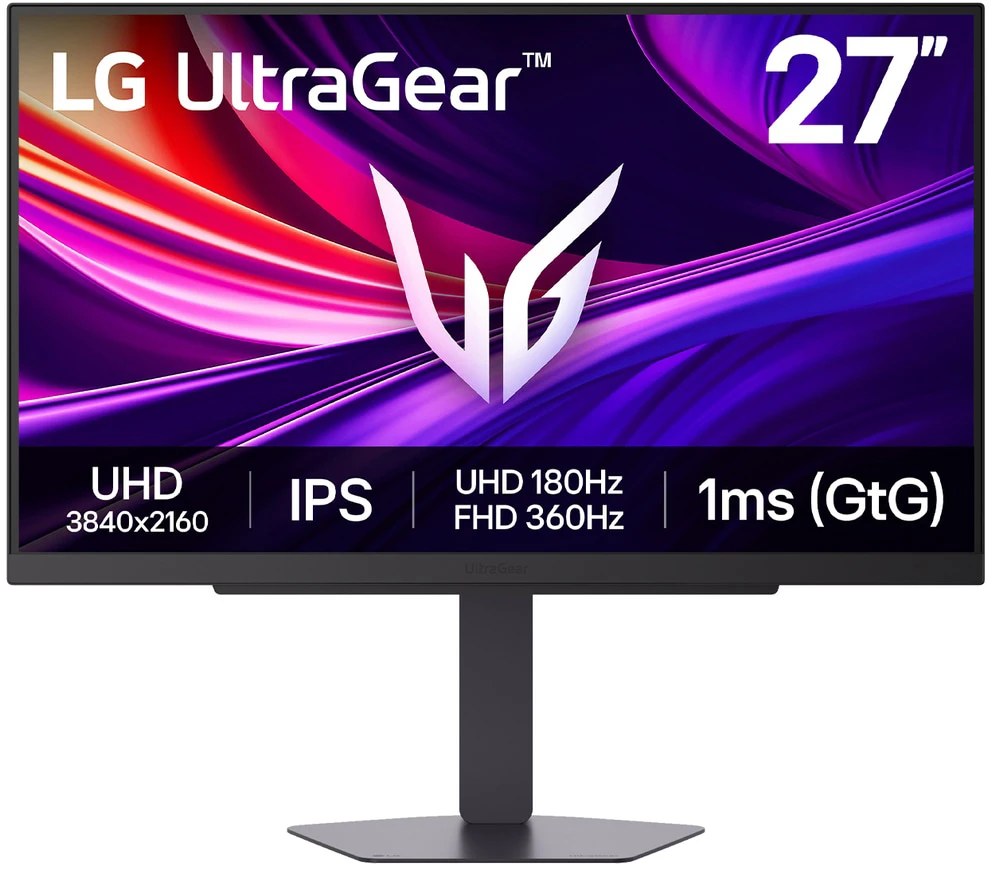 Монитор LG 27" UltraGear 27G810A-B черный IPS LED 16:9 HDMI матовая HAS Piv 1000:1 400cd 178гр/178гр 3840x2160 180Hz FreeSync Premium DP 4K 7.4кг