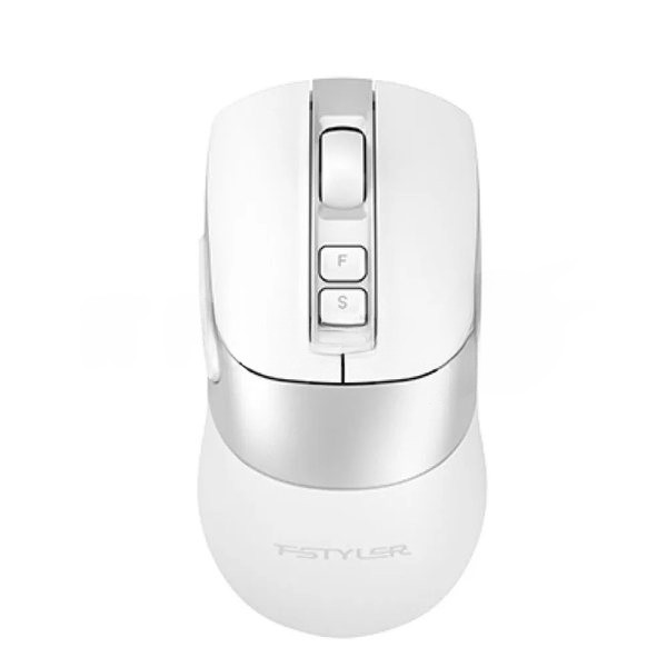 Мышь A4Tech Fstyler FB50CS Plus белый оптическая 3200dpi silent беспров. BT/Radio USB 7but
