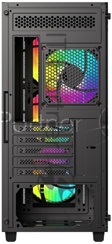 Корпус Case ID-Cooling WARE 300 ARGB Black mATX/win TG/ 4 fans/ Type C/ CPU 160mm/ GPU 320mm/ no PSU