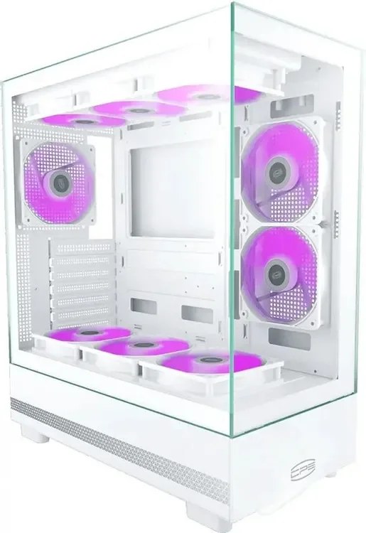 Корпус PcCooler C3 Q500 белый без БП ATX 9x120mm 2x140mm 1xUSB3.0 1xUSB3.1 audio bott PSU