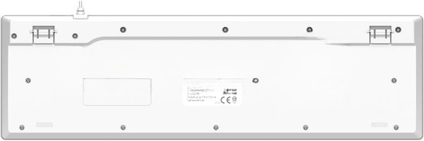 Клавиатура Acer OKW503 белый USB Multimedia (ZL.KBD11.00Q) кабель 1.8м