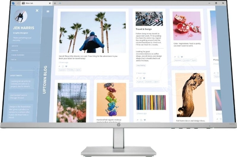 Монитор 27" HP 527sh IPS 1920x1080, 100 Гц, 5 мс, 16:9, 300 кд/м², 2xHDMI, VGA, Flicker Free, Low Blue Light, трехсторонний безрамочный дизайн, регулировка по высоте, серебристый/черный
