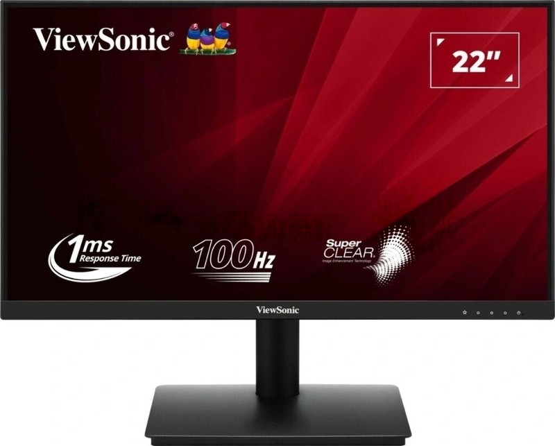 Монитор 21.5" ViewSonic VA220-H VA 1920x1080, 100 Гц, 1 мс, 16:9, 250 кд/м², HDMI, VGA, Flicker Free, черный