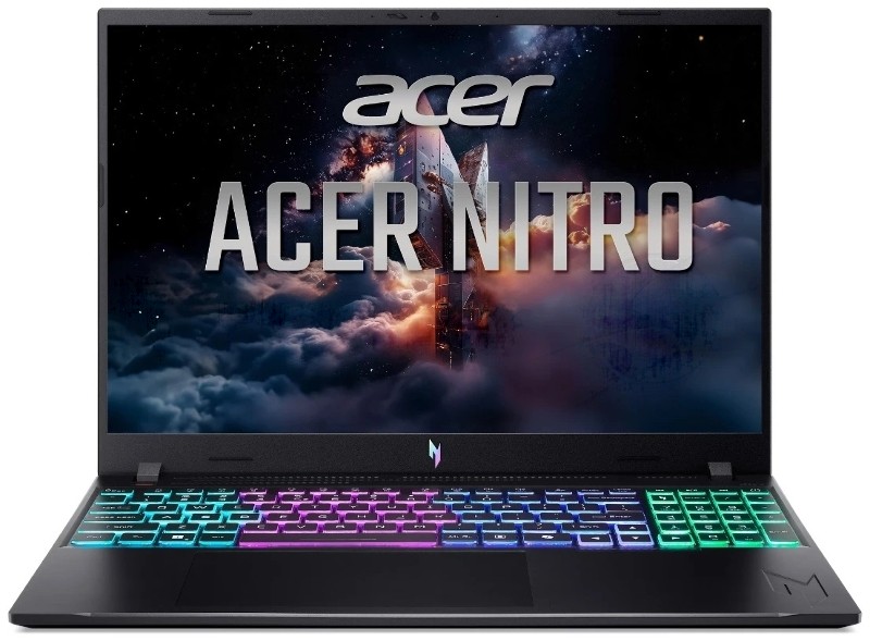 Ноутбук Acer Nitro V 16S ANV16-I31-71BH/16"/IPS/Core 7 240H/16Gb/512Gb/SSD/NVIDIA GeForce RTX 5060 8Gb/Без ОС/черный/2.1kg